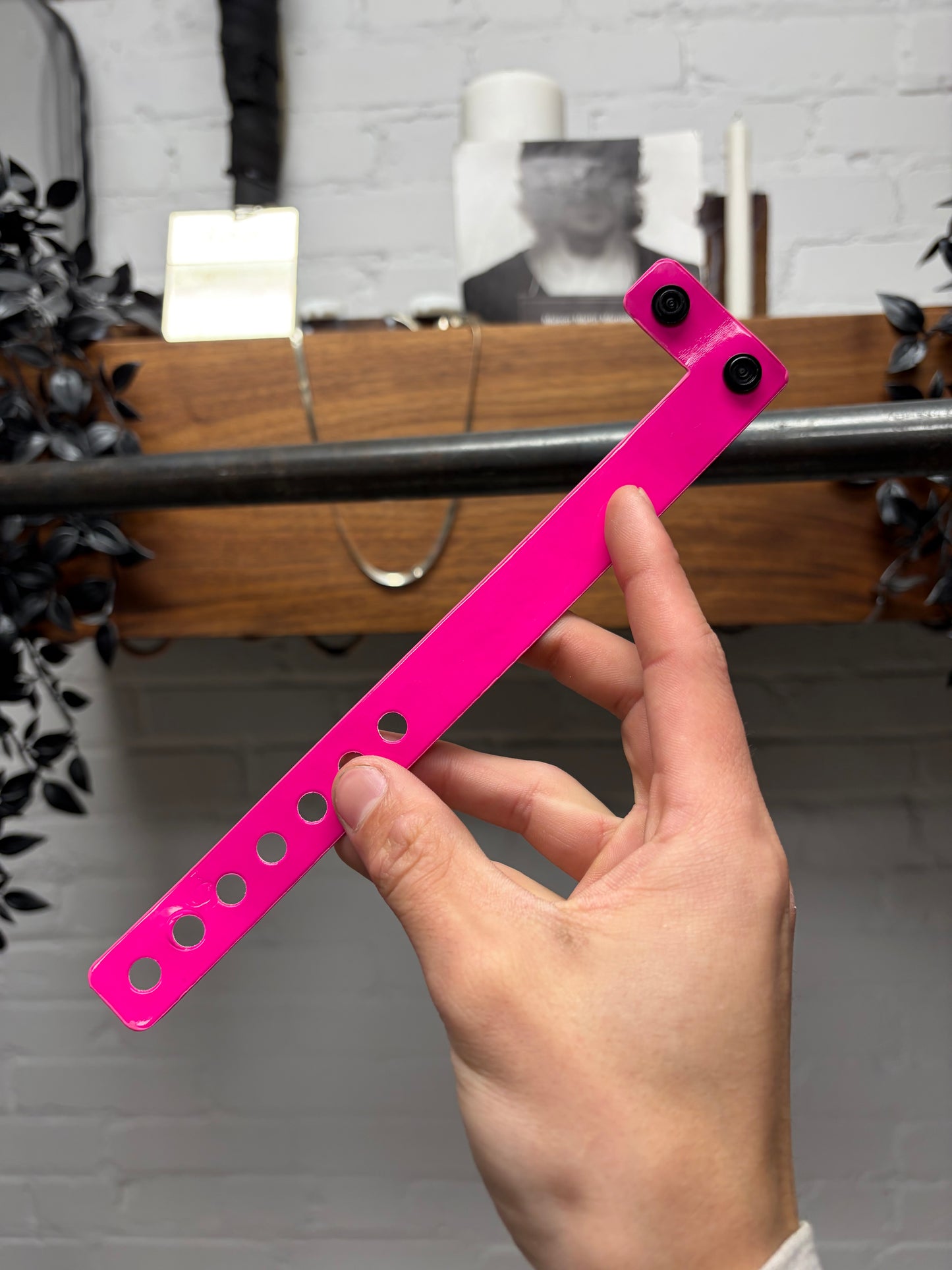 2000s Dior ‘Dior Addict’ Hot Pink Snap Bracelet