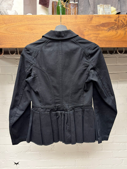 2007 Comme Des Garcons Garcons Black Cropped Length Blazer