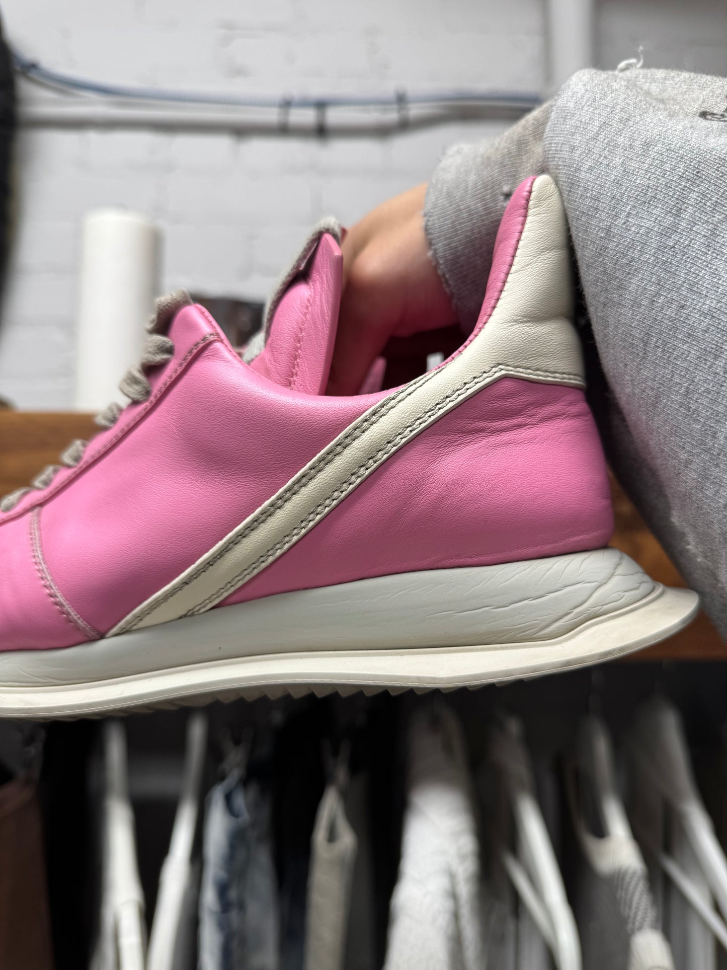 SS2021 Rick Owens ‘Phlegethon’ Leather Runners