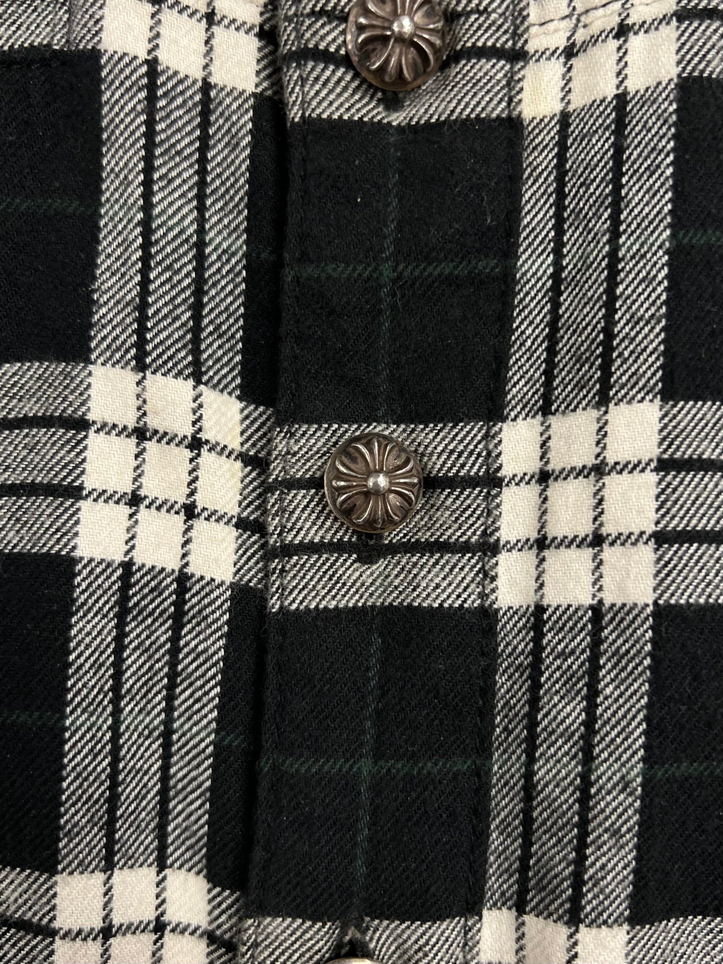 Chrome Hearts Leather Cross Patch Flannel