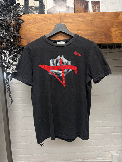 AW2016 Dior ‘4Roses’ Black/Red Graphic T-Shirt