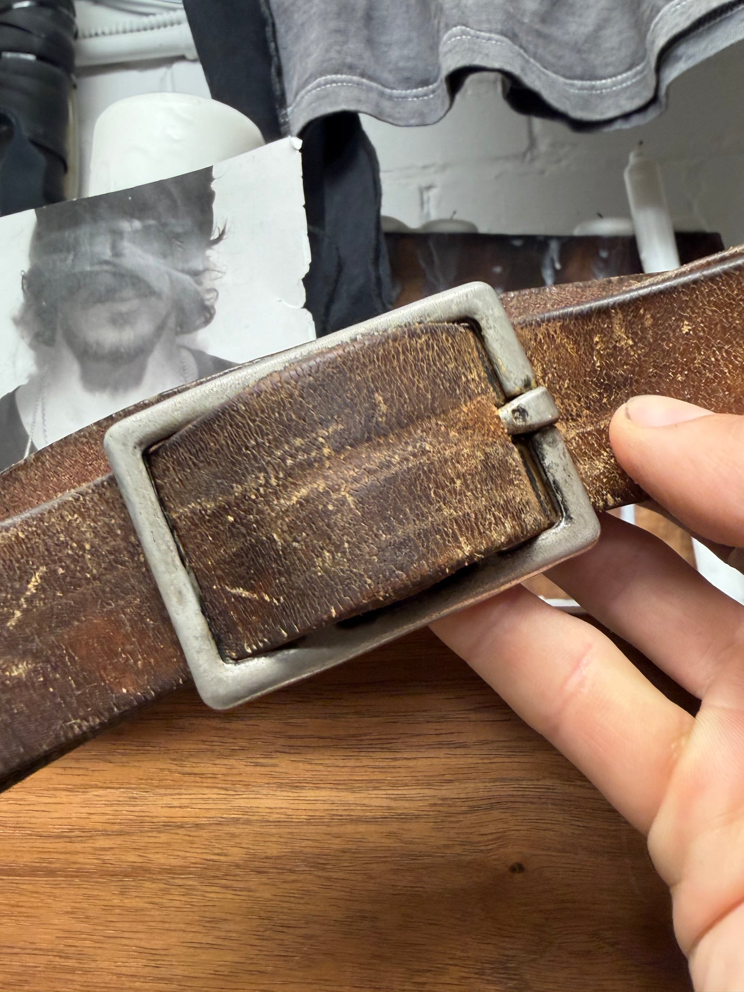 Carol Christian Poell Cordovan Horse Leather Belt