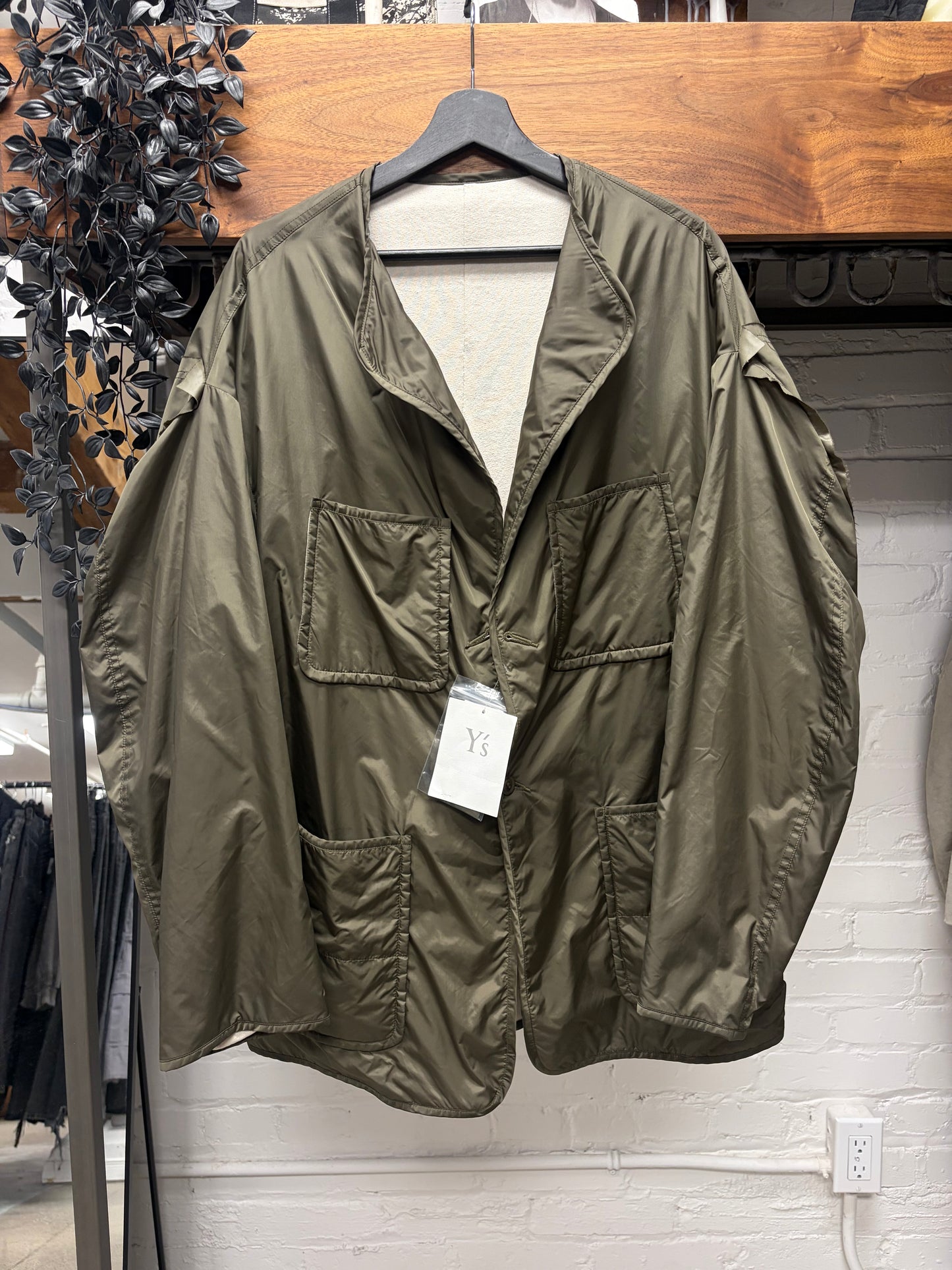 Yohji Yamamoto ‘Y’s’ Reconstructed Military Green Liner Shell Jacket