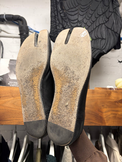 Maison Margiela Tabi Black Leather Slip-On Loafers