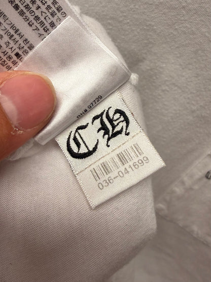 Chrome Hearts ‘Script Logo’ White Cotton Pocket T-Shirt