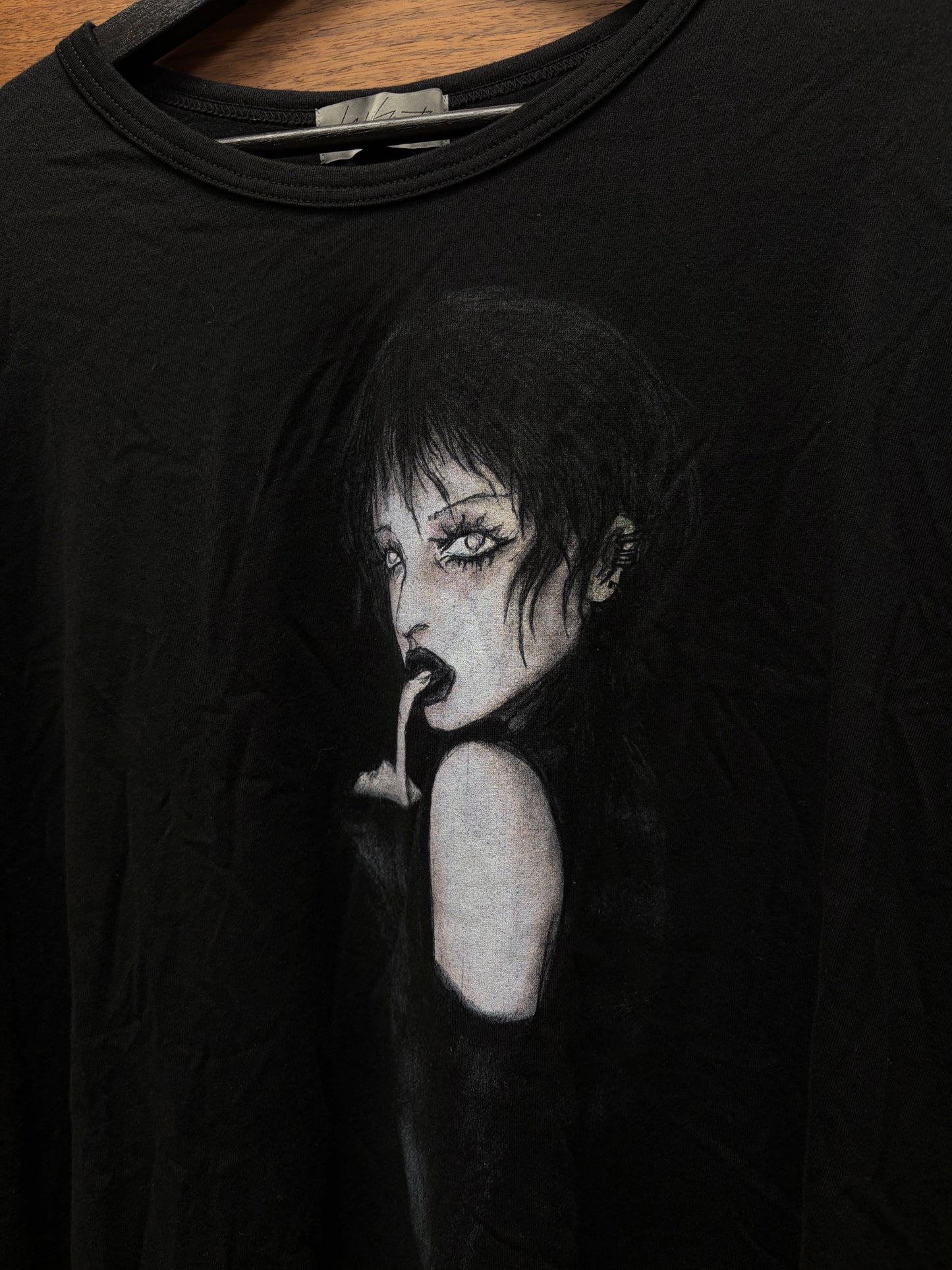 Yohji Yamamoto Pour Homme ‘Mahabara’ Black Graphic T-Shirt
