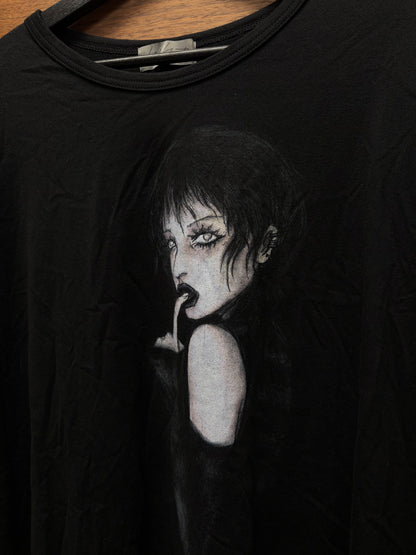 Yohji Yamamoto Pour Homme ‘Mahabara’ Black Graphic T-Shirt