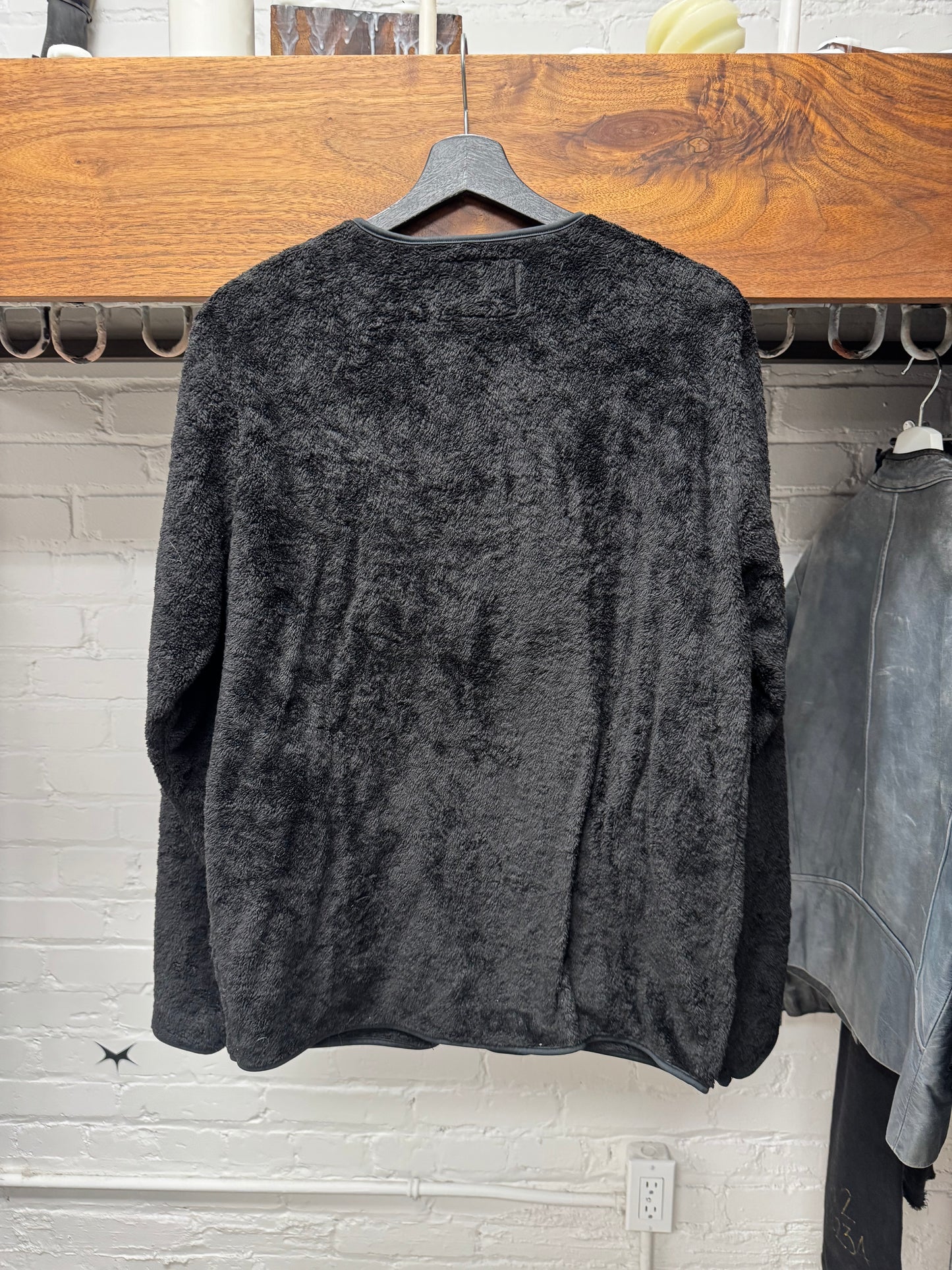 Needles Black Zip Up Fleece Sweater