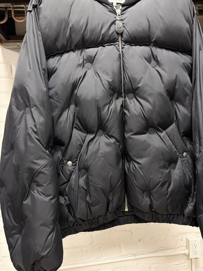 2020 Maison Margiela ‘Quilted’ Black Down Filled Zip-Up Bomber Jacket