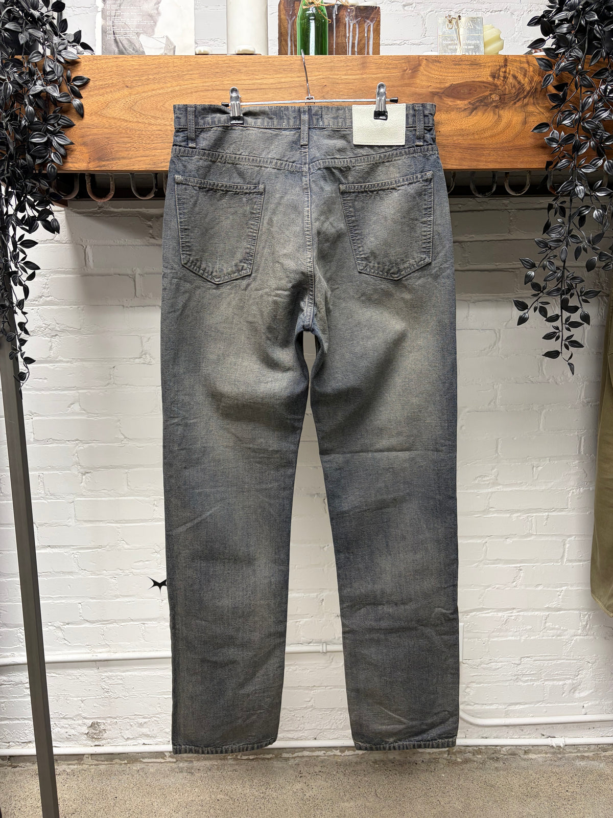 Alexander Digenova Grey Straight Leg ‘Duct Tape’ Denim
