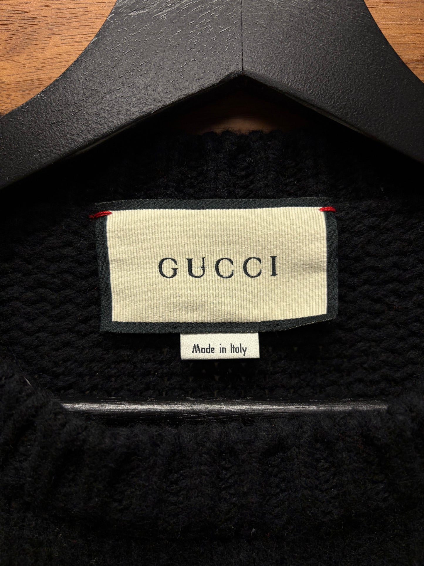 Gucci Cable Wool ‘Striped Logo’ Knit Sweater