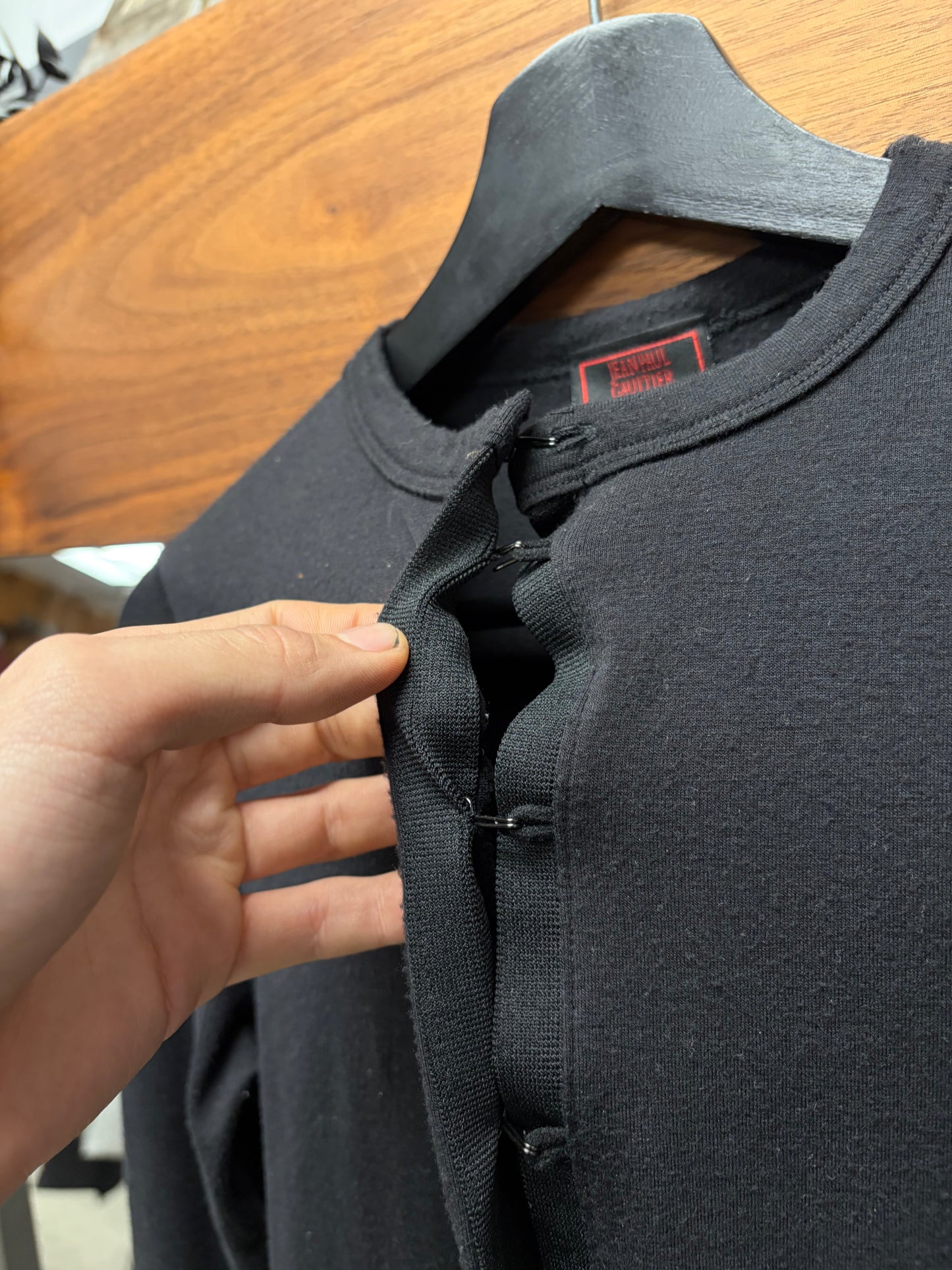 Vintage Jean Paul Gaultier Classique ‘Hook & Eye’ Closure Long Sleeve Shirt