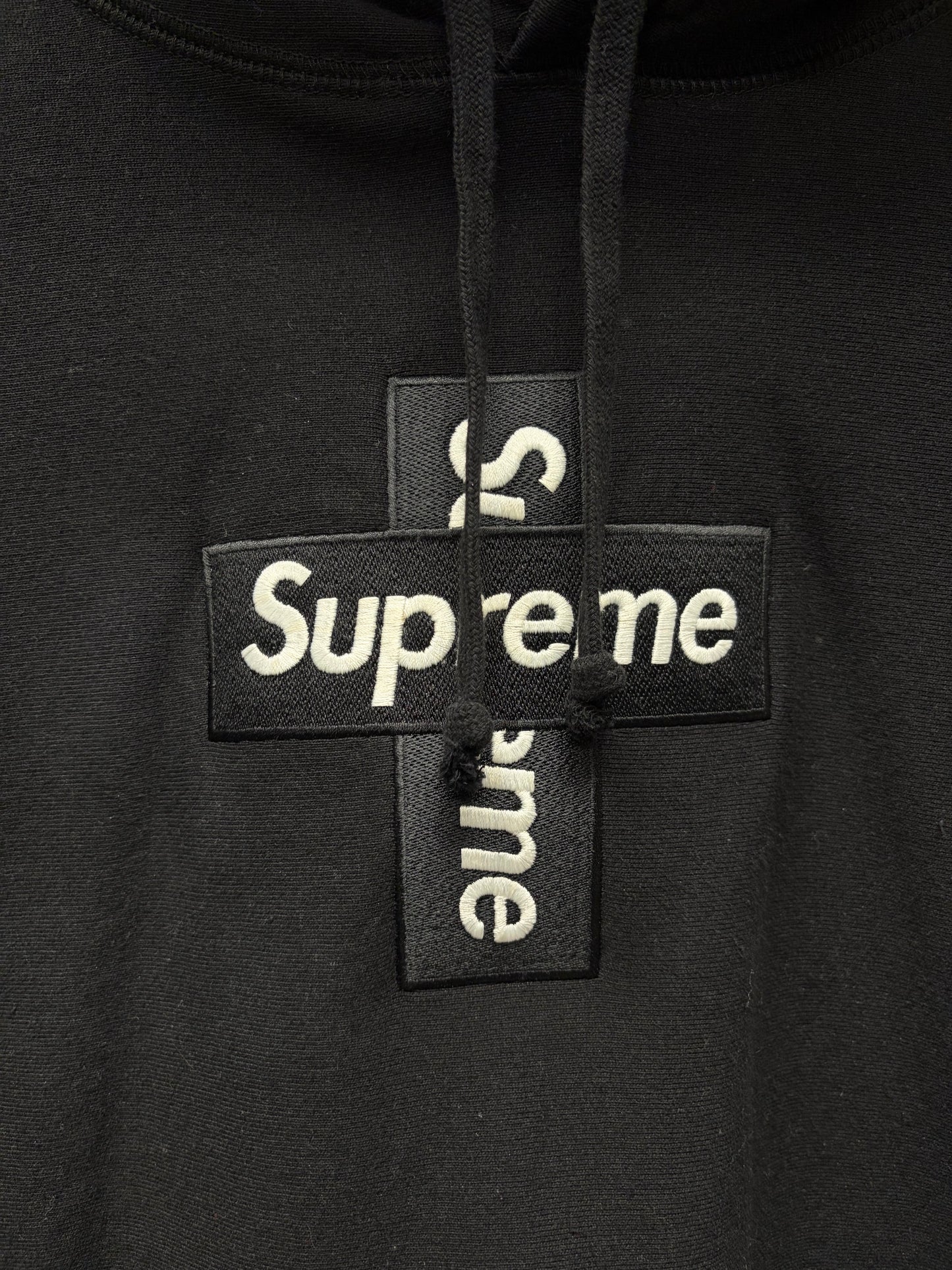 AW2020 Supreme ‘Cross Box Logo’ Black Pullover Hoodie