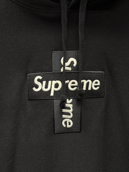 AW2020 Supreme ‘Cross Box Logo’ Black Pullover Hoodie