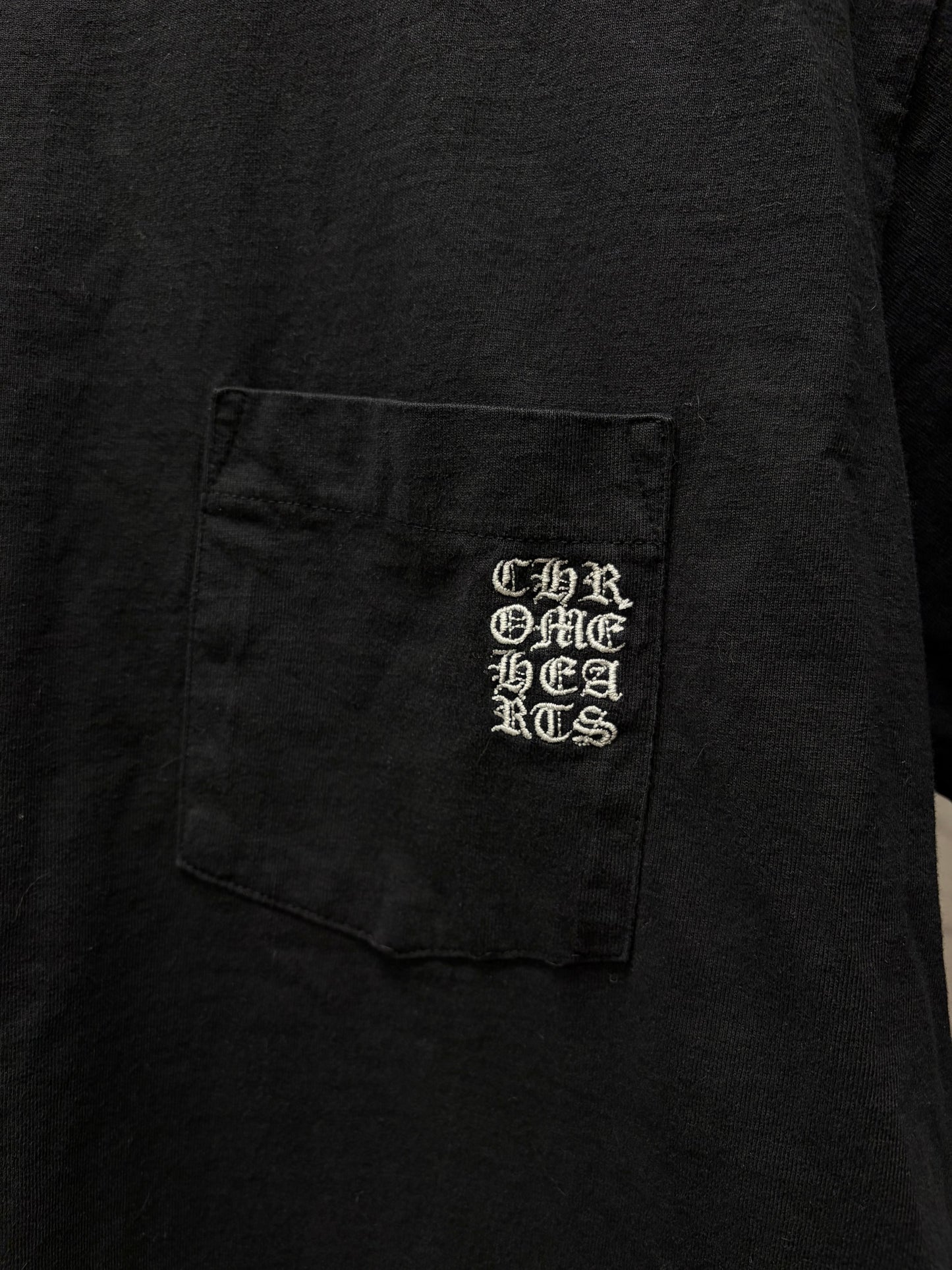 Chrome Hearts Embroidered ‘Eye Chart Logo’ Black Short Sleeve T-Shirt