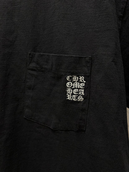 Chrome Hearts Embroidered ‘Eye Chart Logo’ Black Short Sleeve T-Shirt