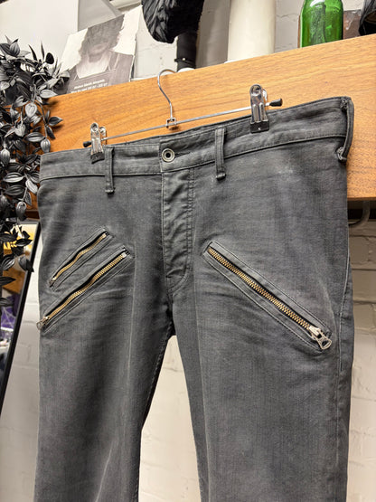 L.G.B. ‘Wolf Cut’ Flared Leg Grey Skinny Denim