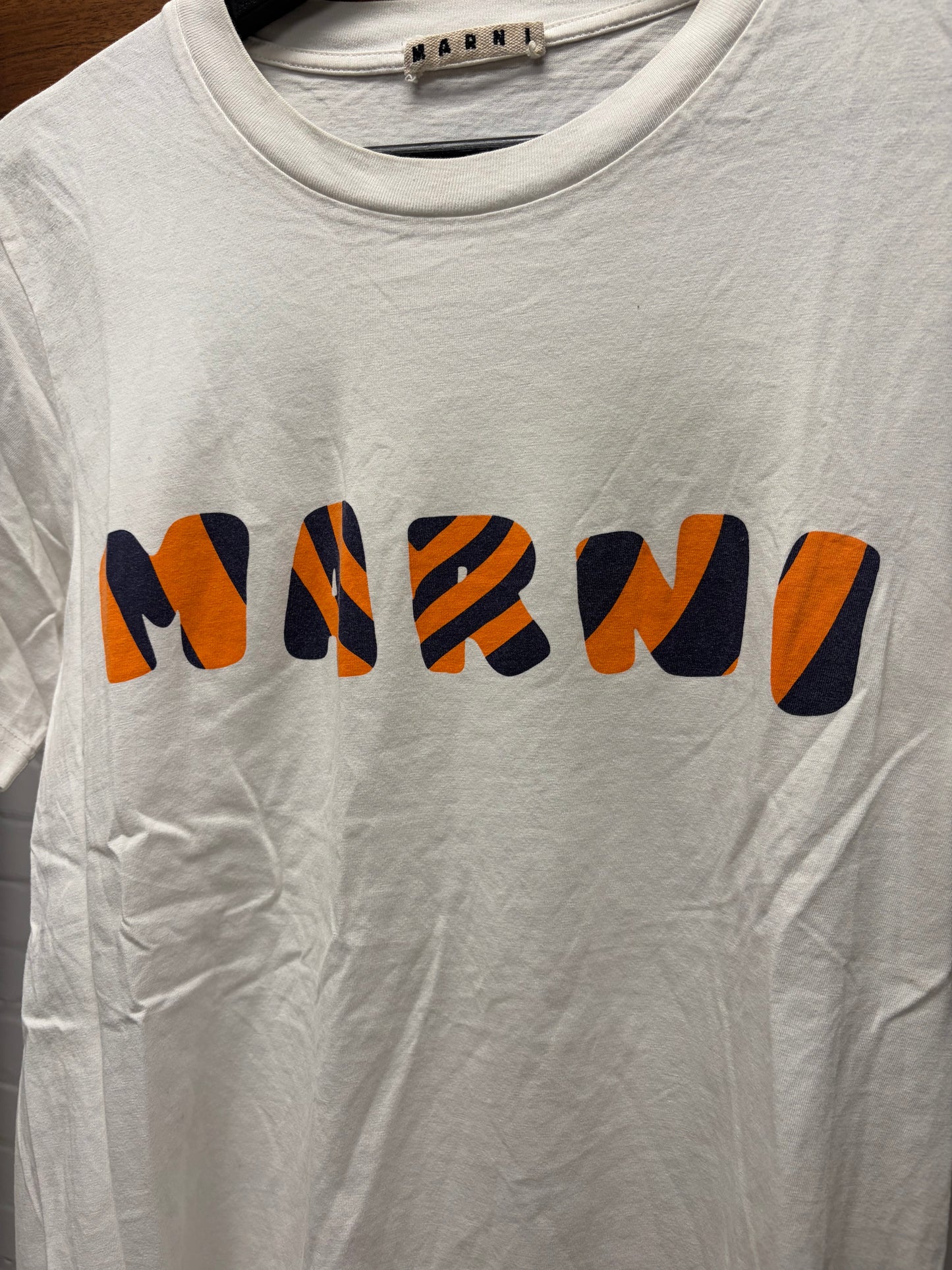 SS2022 Marni ‘Tiger Logo’ White Graphic T-Shirt