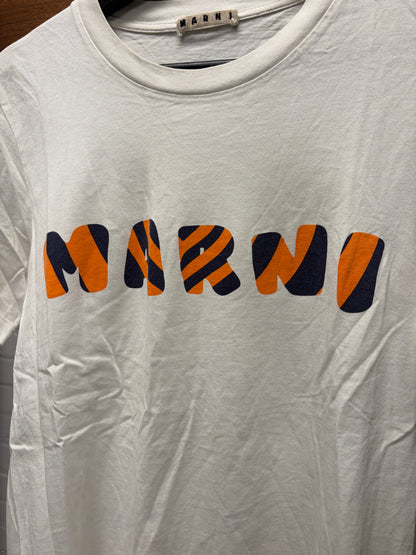 SS2022 Marni ‘Tiger Logo’ White Graphic T-Shirt