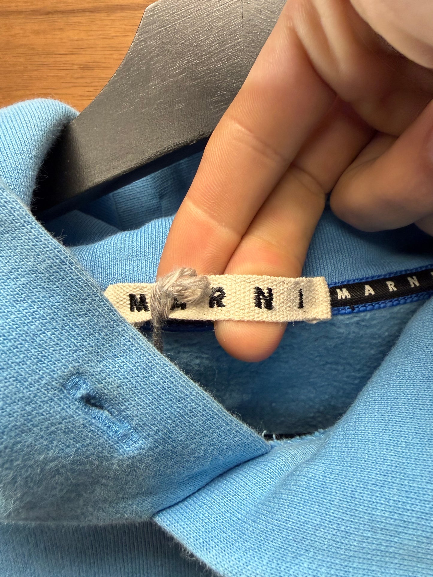 Marni ‘Tiger Logo’ Blue Pullover Hoodie