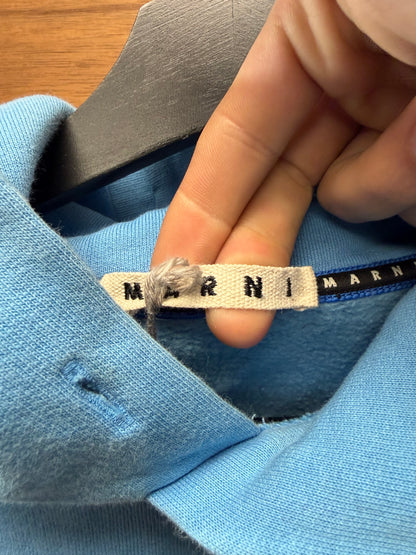 Marni ‘Tiger Logo’ Blue Pullover Hoodie