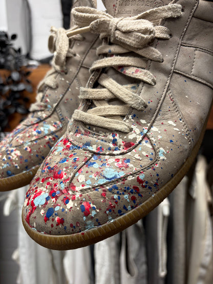 Maison Margiela G.A.T. Paint Splatter Low Top Sneakers