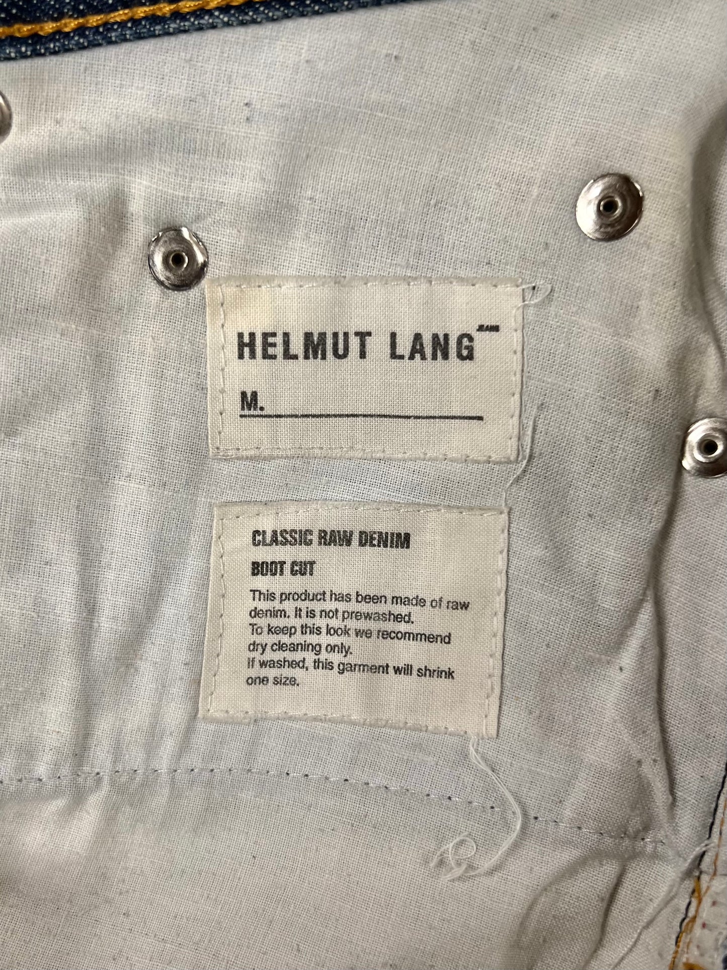 Vintage Helmut Lang Bootcut ‘Classic Raw Denim’