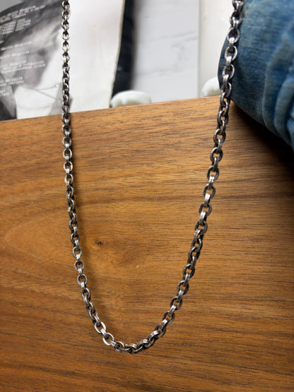 Chrome Hearts 17in .925 Silver ‘Paper Chain’ Necklace