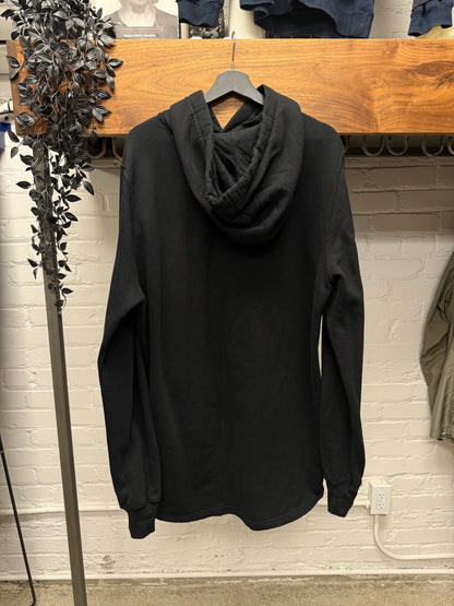 Rick Owens DRKSHDW Black Cotton Long Hoodie