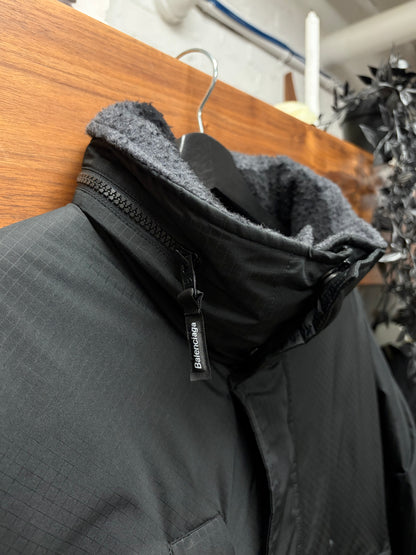 AW2022 Balenciaga Reversible Black Ripstop/Wool ‘Buffalo’ Jacket
