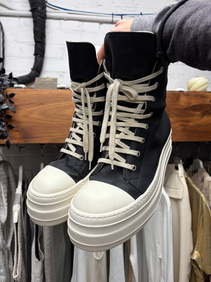 Rick Owens ‘Double Bumper’ Leather High Top Ramones