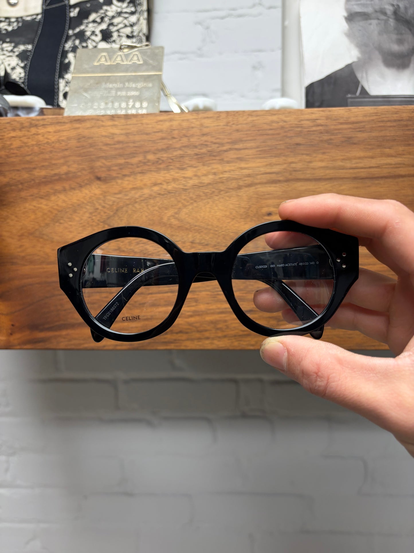 Celine ‘CL501231’ Rounded Black Acetate Optical Glasses