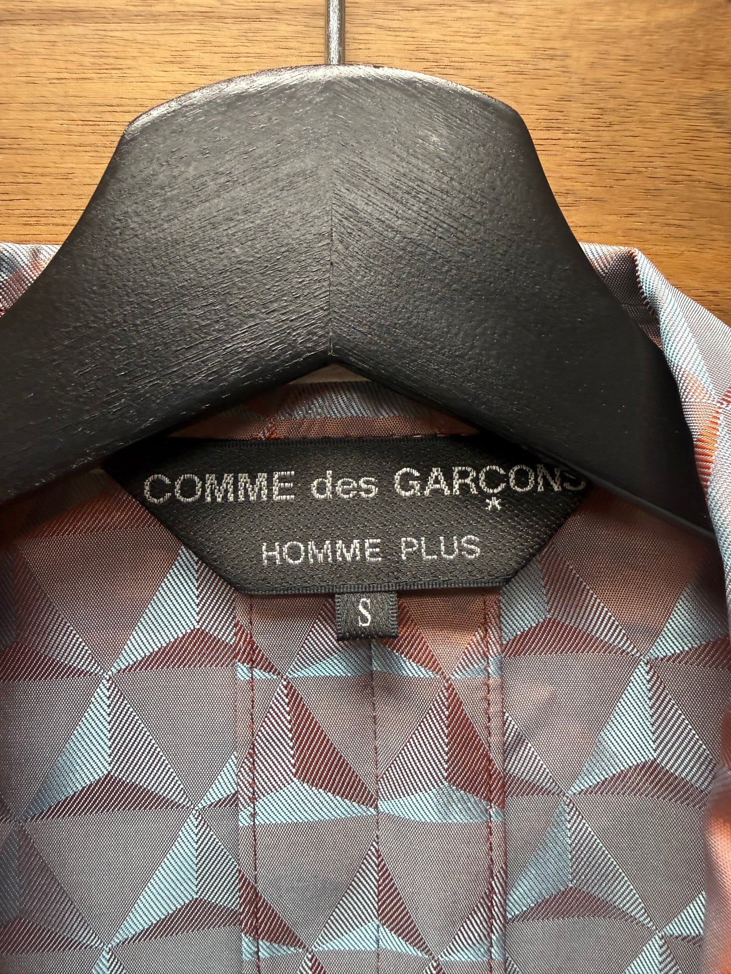 SS2019 Comme Des Garçons Homme Plus Deformed Shape Pink/Teal Blazer