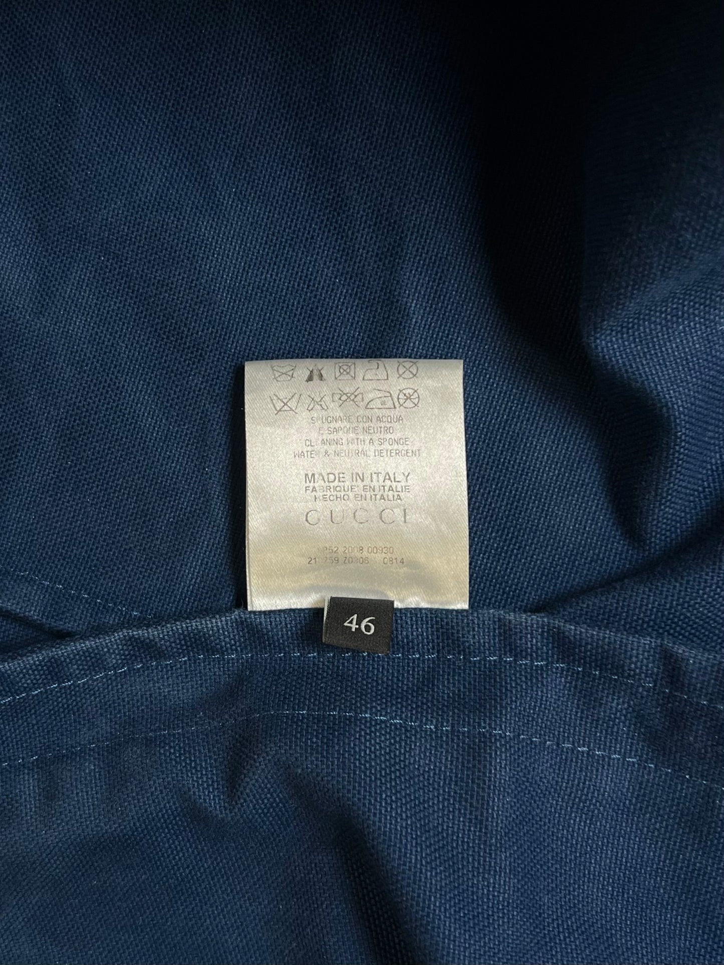SS2009 Gucci Multi-Zip Blue Denim Moto Jacket
