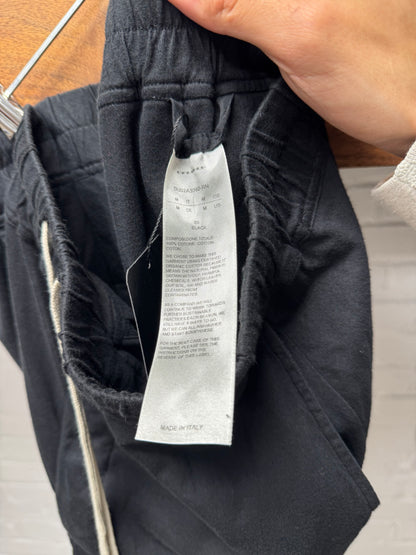 Rick Owens DRKSHDW Black Cotton Drawstring Pants