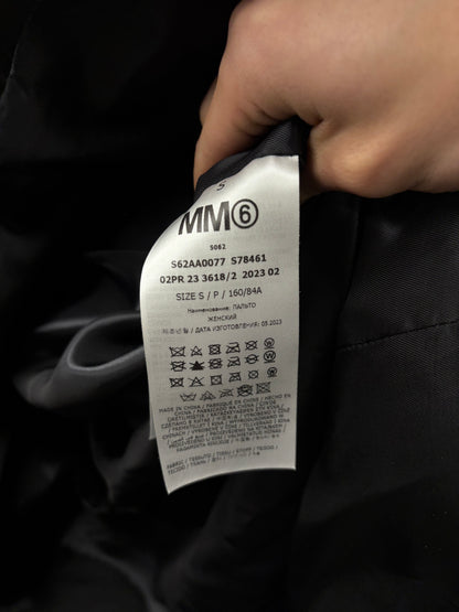 AW2023 Maison Margiela x Chenpeng Black Down Filled Full Length Parka