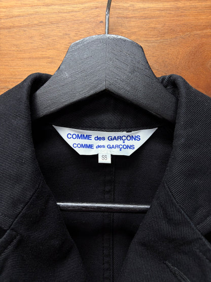 2007 Comme Des Garcons Garcons Black Cropped Length Blazer