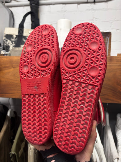 Maison Margiela ‘Future’ Red Leather High Top Sneakers