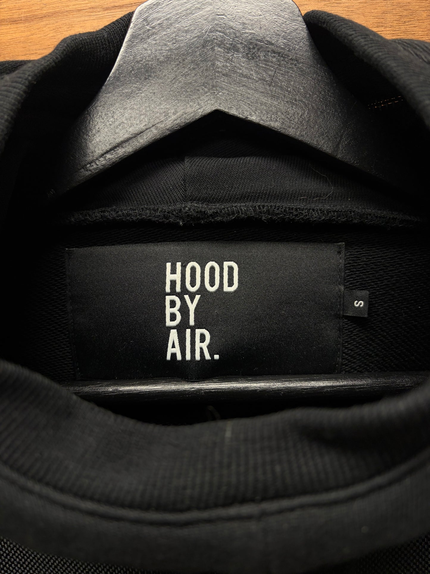 Hood by Air ‘Do you Know Where Your Children Are’ Black Scuba Hoodie