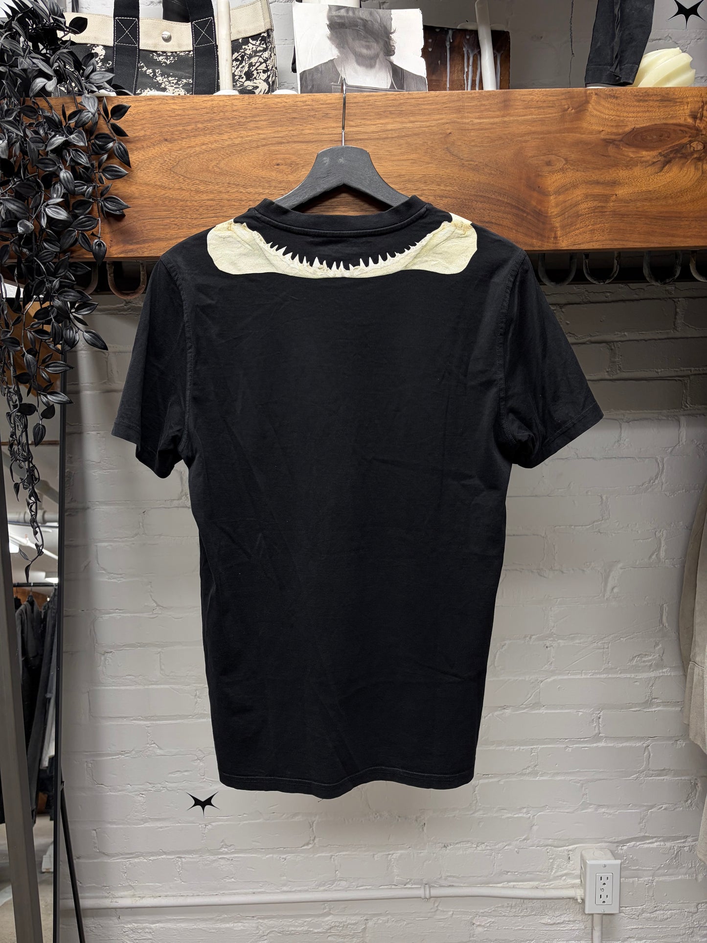 SS2016 Givenchy by Ricardo Tisci ‘Jaws’ Black Graphic T-Shirt