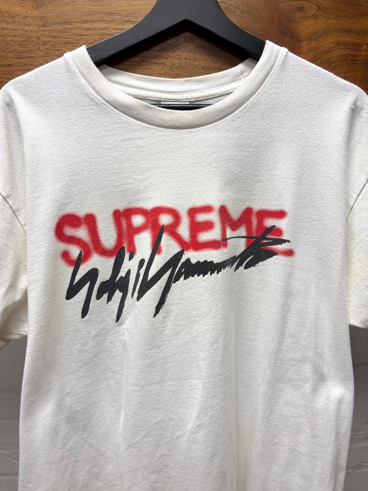 AW2020 Yohji Yamamoto x Supreme White Logo T-Shirt