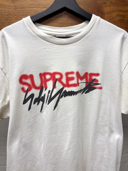 AW2020 Yohji Yamamoto x Supreme White Logo T-Shirt