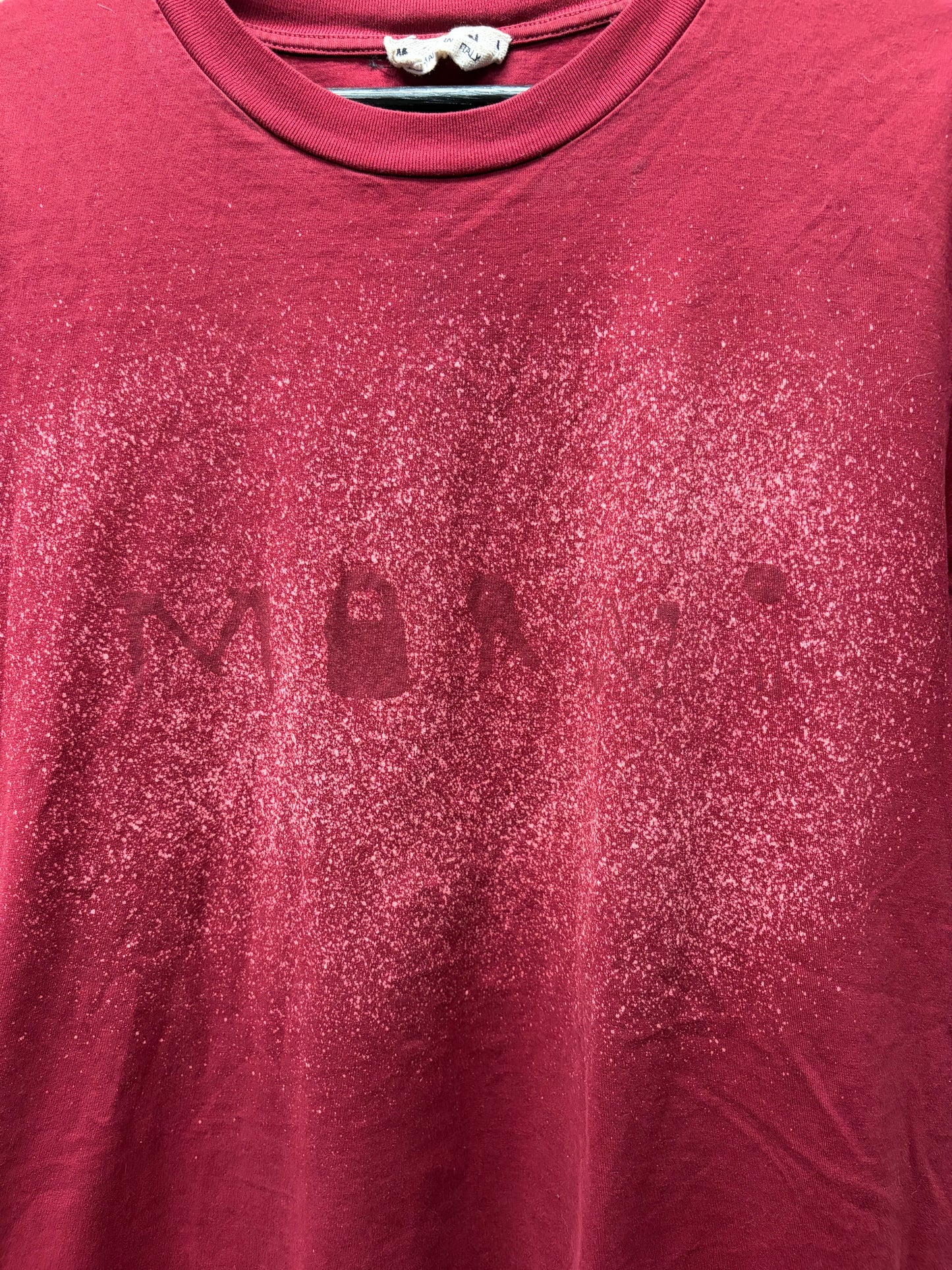 Marni Red Splattered Logo Graphic T-Shirt