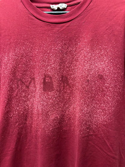 Marni Red Splattered Logo Graphic T-Shirt