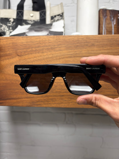 Saint Laurent Square Shape Black Boxy Frame Sunglasses