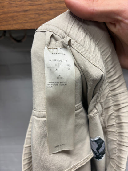 Rick Owens DRKSHDW ‘Memphis’ Drop Crotch ‘Pearl’ Cropped Sweatpants