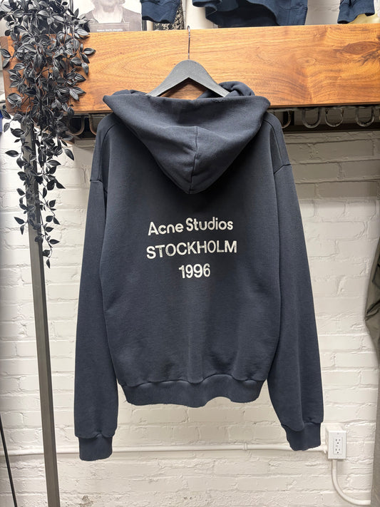Acne Studios ‘Stockholm Logo’ Cotton Pullover Hoodie