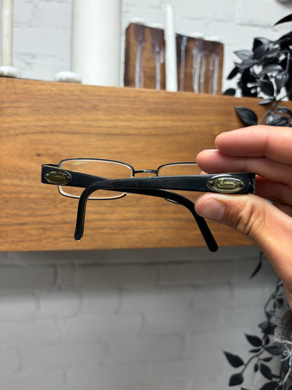 Vintage Gucci Cursive Script Logo Prescription Glasses Frames
