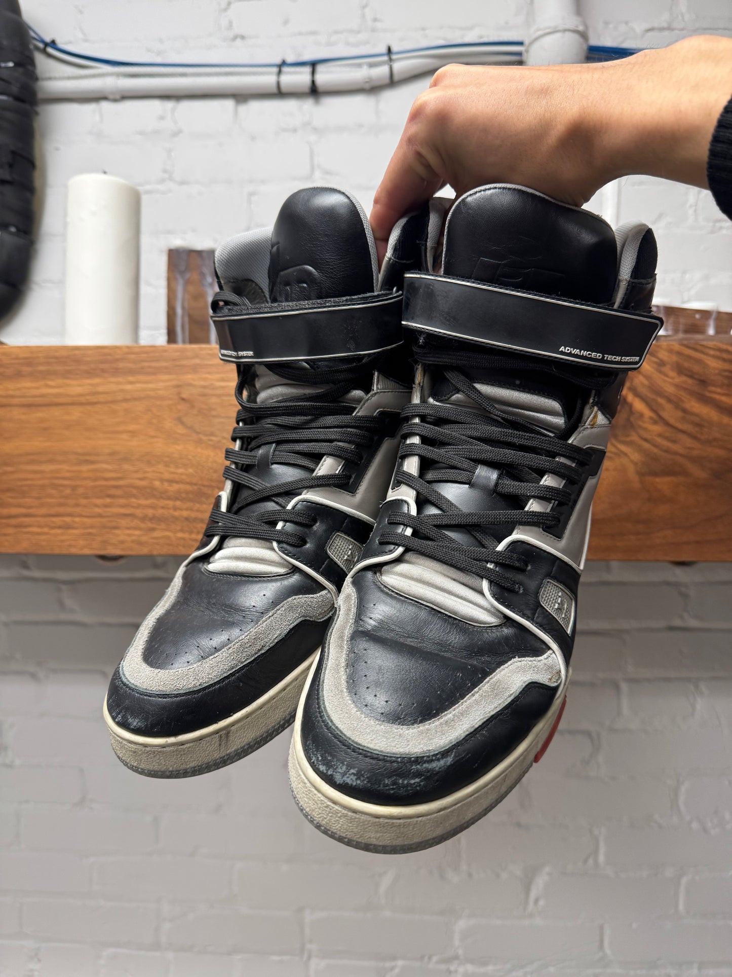 Louis Vuitton by Virgil Abloh High Top ‘LV Trainers’ Sneakers