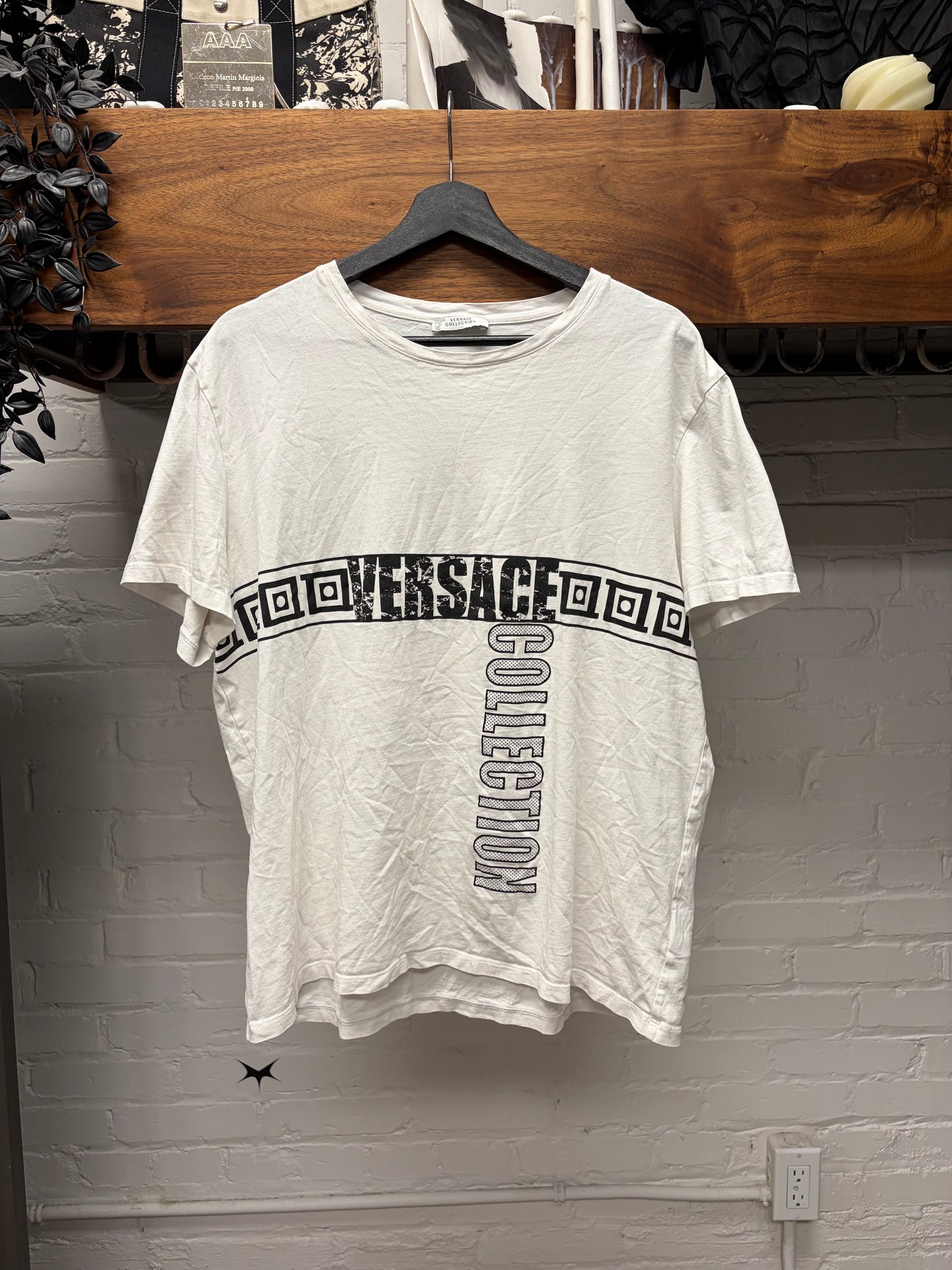 Versace Jeans Couture White/Black Logo T-Shirt